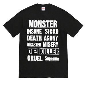NWT Supreme Monster Tee - Black - XL